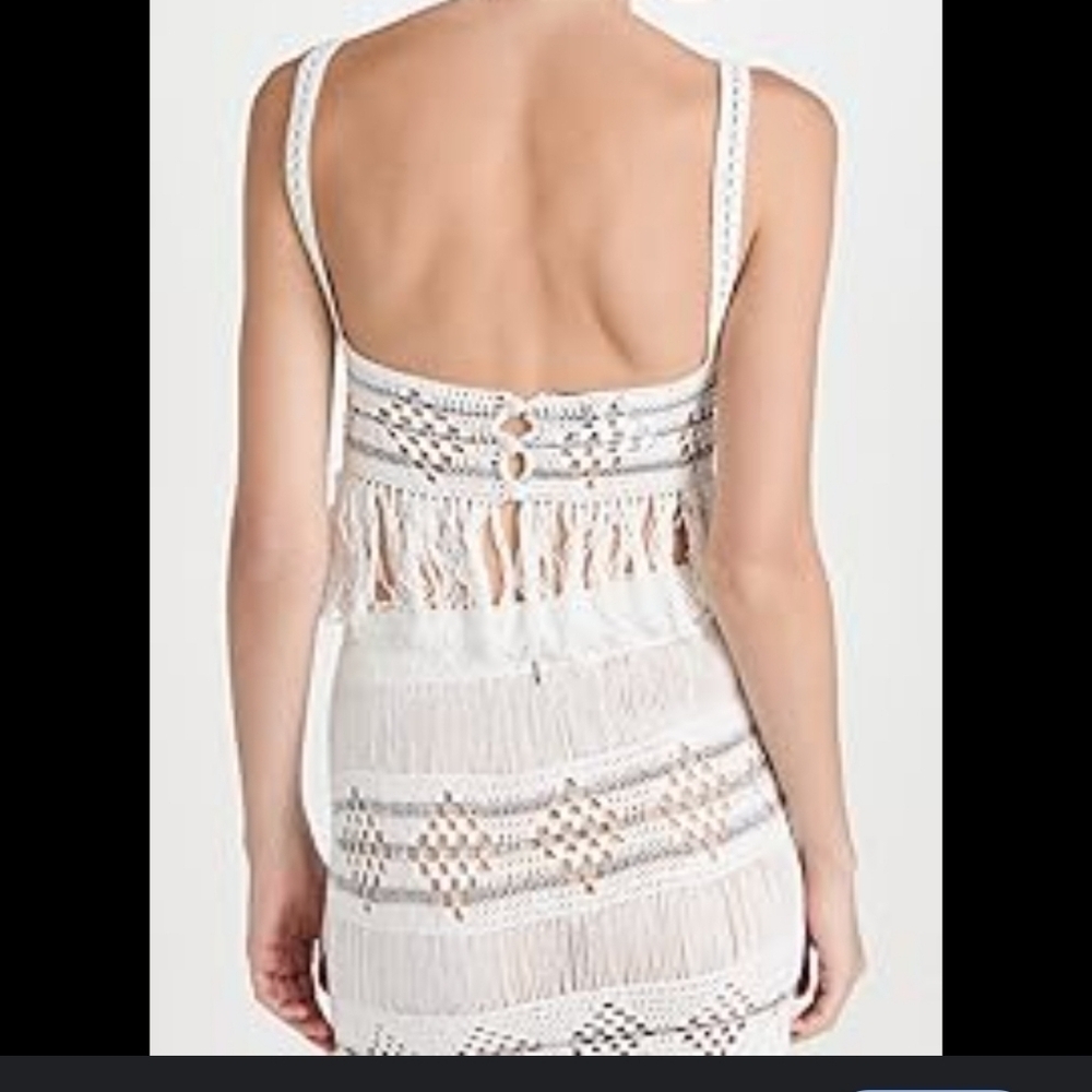 NWT✨️Misa Fringe Crochet Top Size Medium - Picture 6 of 14